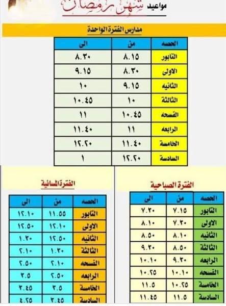 “بعد التعديل “مواعيد المدارس في رمضان 2025 للمدارس والجامعات.. وزارة التربية والتعليم تعلُن التفاصيل