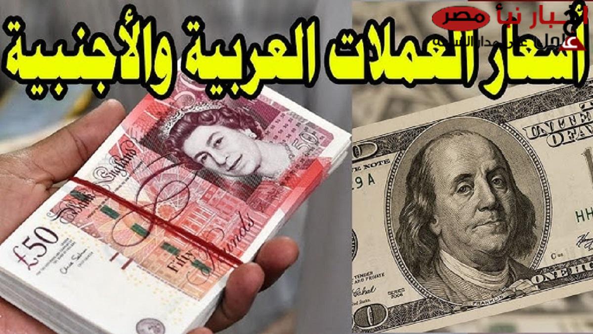 اسعار العملات مقابل الجنيه المصري اليوم وفقاً للتحديثات الأخيرة