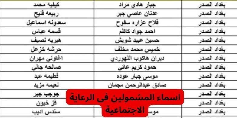 “الدعم مُتاح الان” اسماء الرعاية الاجتماعية الوجبة الاخيرة 2025 عبر منصة مظلتي spa.gov.iq وماهي المستمسكات المطلوبة